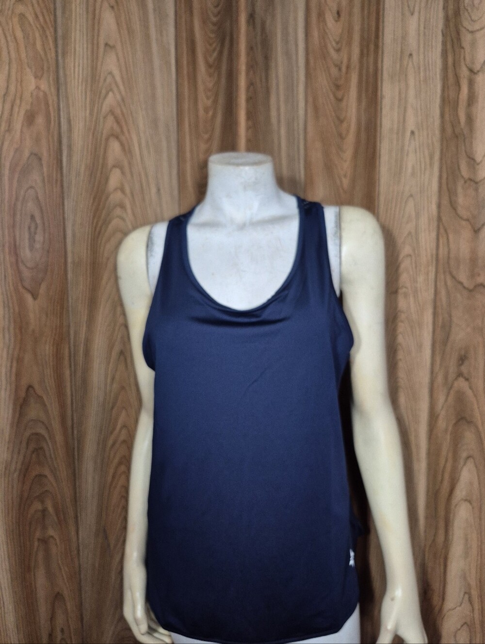 Tuckernuck Navy Cane Performance Jersey Ellen Racerback Tank Sz M